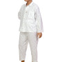 Pyjama long garçon en coton pilou, Flocons