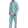 Pyjama long homme en coton pilou, Banquise