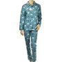 Pyjama femme en coton pilou bio, Kanata