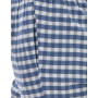 Pantalon d'intérieur pour homme en flanelle de coton, Carreaux Bleu