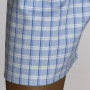 Pyjama court homme à carreaux, tissu Oxford 100% coton