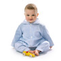 Pyjama combi pour bébé en coton Oxford bleu