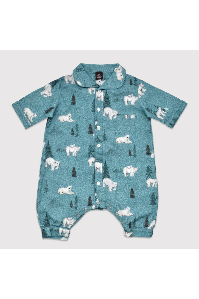Pyjama pour bébé en coton pilou, Kanata Ours