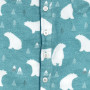 Pyjama pour bébé en coton pilou, ours polaire flanelle 