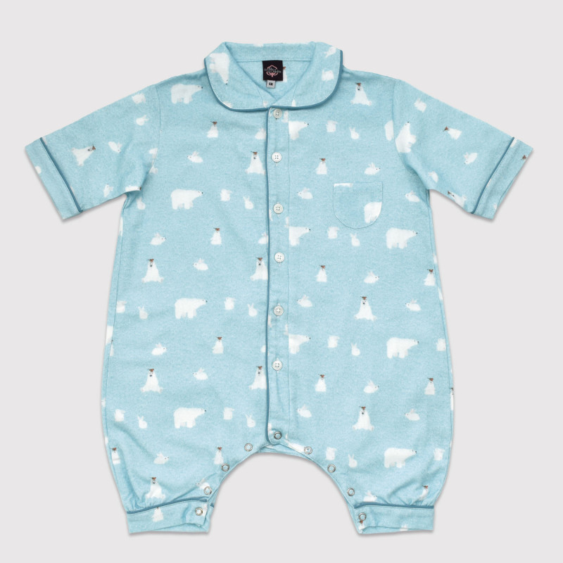 Pyjama pour bébé en coton pilou, ice bird
