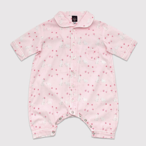 Pyjama pour bébé en coton popeline, Lapins