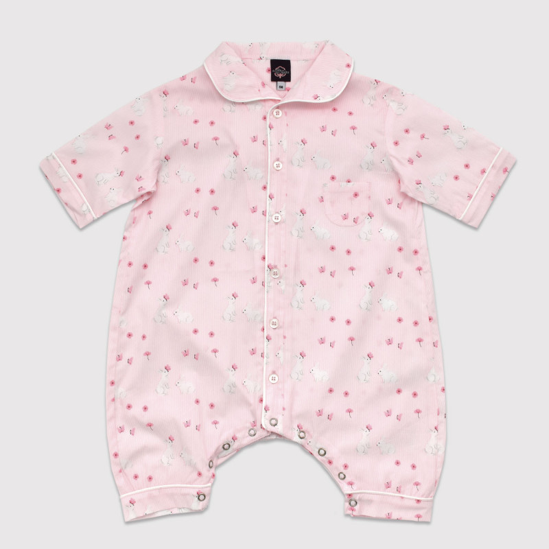 Pyjama pour bébé en coton popeline, Lapins