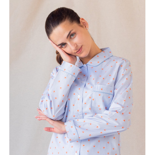 Pyjama femme classique en coton, Crabes