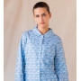 Pyjama femme classique en coton, Vagues