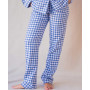 Pyjama femme en pilou, Carreaux jean