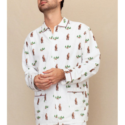 Pyjama long homme en flanelle - Grizzly