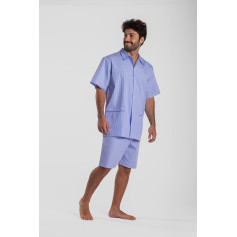 Pyjama court homme en coton, Capri