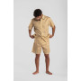 Pyjama court homme en satin de coton, Cacatoes