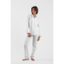 Pyjama femme uni, Oxford Blanc