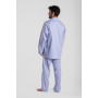 Pyjama homme en coton - Oxford bleu