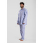 Pyjama homme en coton - Oxford bleu