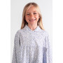 Pyjama long fille en coton - Lavande