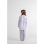 Pyjama long fille en coton - Lavande