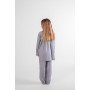 Pyjama long fille en popemline de coton - Prairie