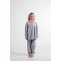 Pyjama long fille en popemline de coton - Prairie