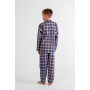 Pyjama long garçon en coton pilou Bio - Les Arcs