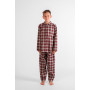 Pyjama long garçon en coton pilou bio - Verbier