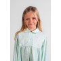 Chemise de nuit fille en popeline de coton - Citrons