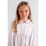 Chemise de nuit fille en coton pilou - Coquelicots