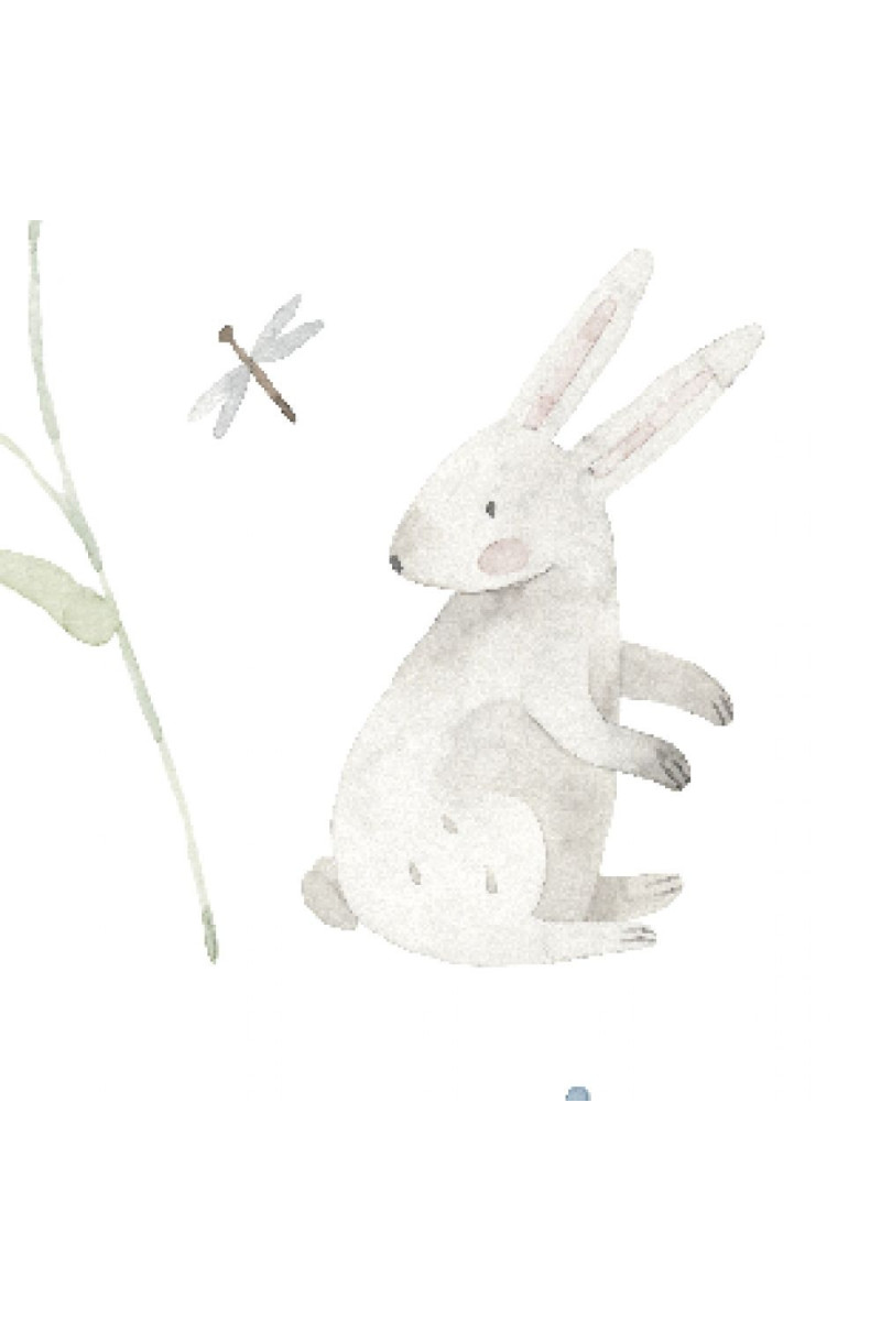 Pyjama long fille - Lapins libellules