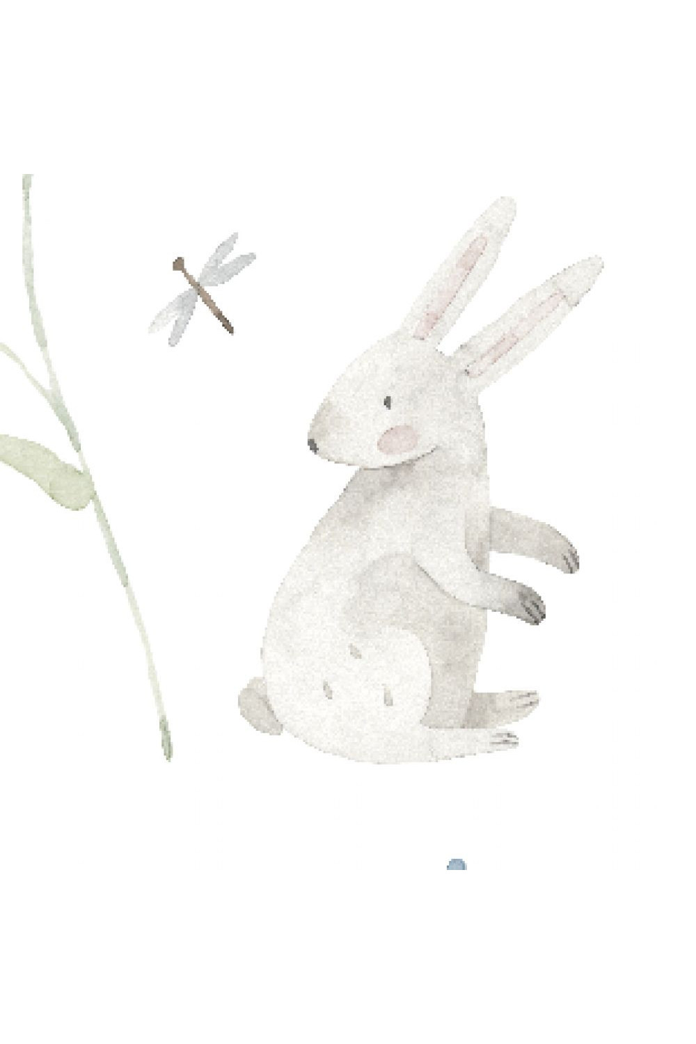 Pyjama long fille - Lapins libellules