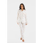Pyjama femme en coton pilou, Renard Forêt