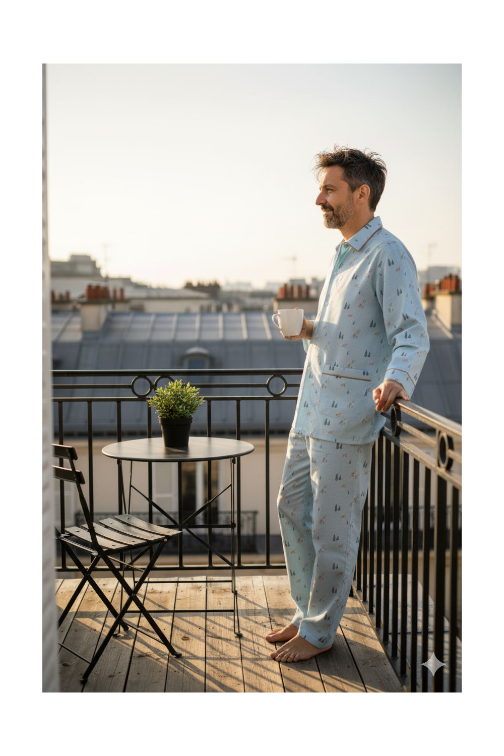 Pyjamas longs homme - Renards élans