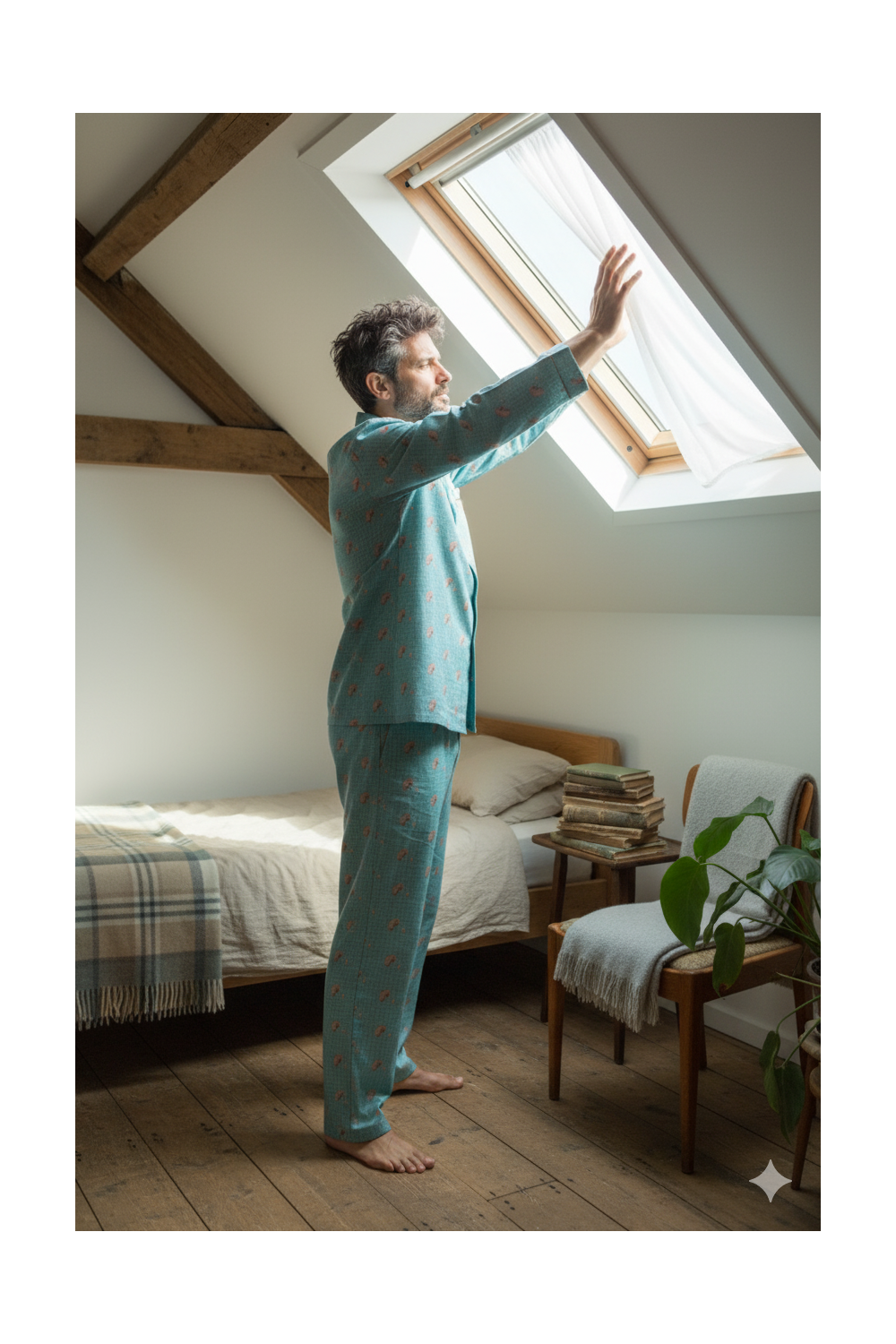 Pyjamas longs homme en coton pilou - Chamallows