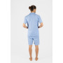 Pyjama court homme en popeline de coton - Antibes