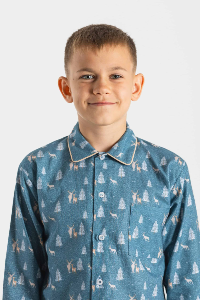 Pyjama long garçon - Cerfs