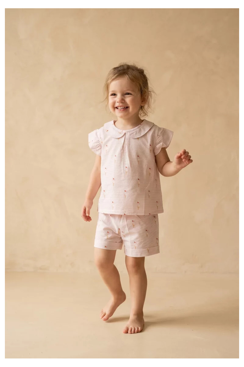 Pyjama court fille - Cornet de glace