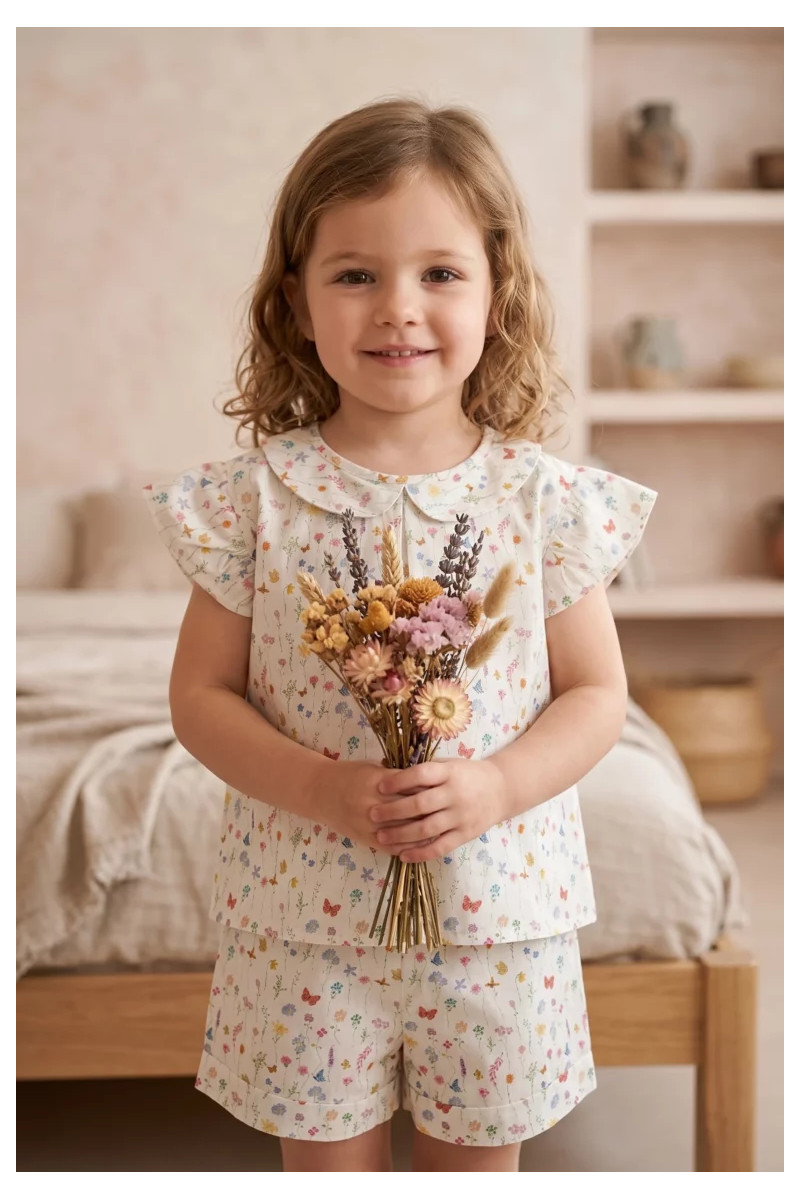 Pyjama court fille - Primtemps
