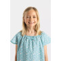Chemise de nuit fille été - Pâquerettes