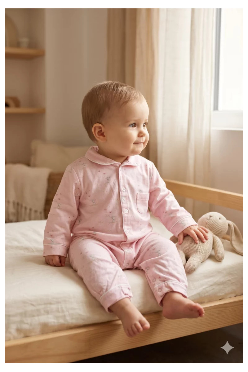 Pyjama combi bébé - Chasse aux papillons
