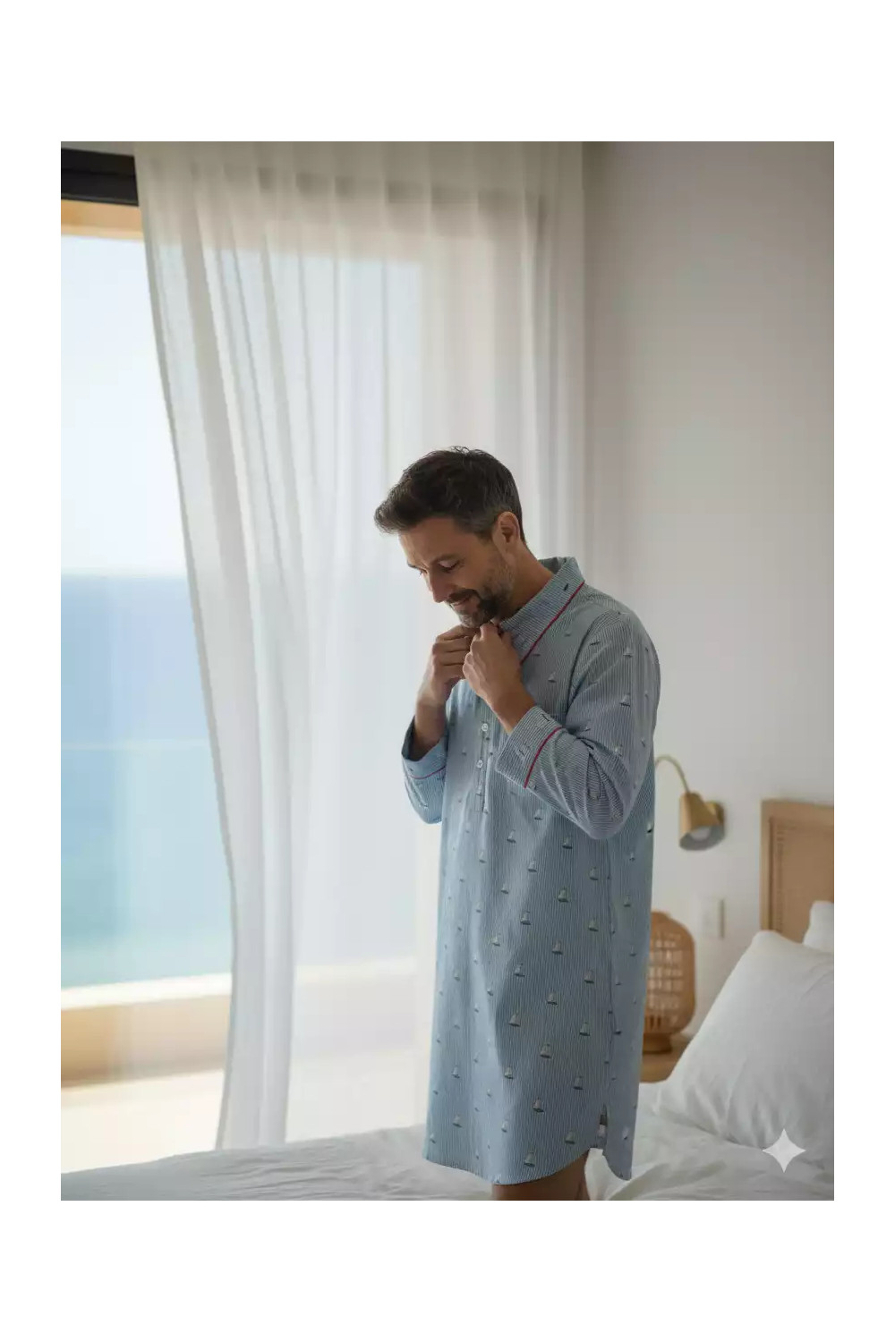 Chemise de nuit homme - Bateaux