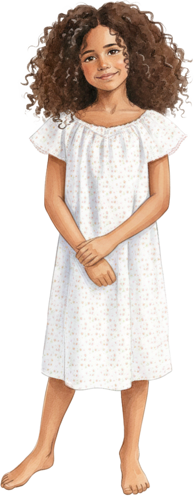 Chemise de nuit manches courtes